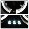 Chrysler 300 05-08 Strålkastare Projektor - LED Halo Svarta Spyder Auto