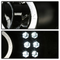 Chevy Cavalier 95-99 Strålkastare Projektor - LED Halo - replaceanle LEDs - Svarta Spyder Auto