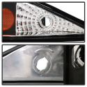 Chevy Cavalier 95-99 Strålkastare Projektor - LED Halo - replaceanle LEDs - Svarta Spyder Auto