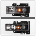 C/K Series 1500/2500/3500 88-99 / Tahoe 95-99 / Silverado 88-98 / Suburban 88-98 Strålkastare Projektor - Svarta - Helljus 9005 (Ej Inkluderat Spyder Auto