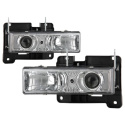 C/K Series 1500/2500/3500 88-99 / Tahoe 95-99 / Silverado 88-98 / Suburban 88-98 Strålkastare Projektor – Krom - Helljus 9005 (Ej Inkluderat Spyder Auto