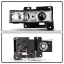 C/K Series 1500/2500/3500 88-99 / Tahoe 95-99 / Silverado 88-98 / Suburban 88-98 Strålkastare Projektor – Krom - Helljus 9005 (Ej Inkluderat Spyder Auto