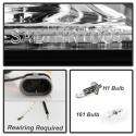 C/K Series 1500/2500/3500 88-99 / Tahoe 95-99 / Silverado 88-98 / Suburban 88-98 Strålkastare Projektor – Krom - Helljus 9005 (Ej Inkluderat Spyder Auto