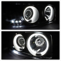 Sierra 1500/2500/3500 99-06 Strålkastare Projektor LED (Utbytbara LEDs) Svarta Röktonade Spyder Auto