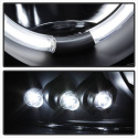 Sierra 1500/2500/3500 99-06 Strålkastare Projektor LED (Utbytbara LEDs) Svarta Röktonade Spyder Auto