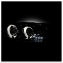 Sierra 1500/2500/3500 99-06 Strålkastare Projektor - LED Halo Röktonade - Helljus 9005 (Ej Inkluderat) - Halvljus 9006 (Inkluderat) Spyder Auto