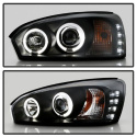 Chevy Malibu 04-07 Strålkastare Projektor - LED Halo Svarta Spyder Auto