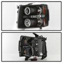 Chevy Silverado 1500/2500/3500 07-13 Strålkastare Projektor LED (Utbytbara LEDs) – Svarta Spyder Auto