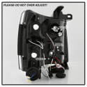 Chevy Silverado 1500/2500/3500 07-13 Strålkastare Projektor LED (Utbytbara LEDs) – Svarta Spyder Auto