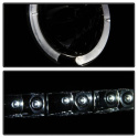 Chevy Silverado 1500/2500/3500 07-13 Strålkastare Projektor - LED Halo Svarta Röktonade Spyder Auto