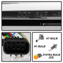 Chevy Silverado 1500 14-16 Strålkastare Projektor - Ljuslist DRL - Krom Spyder Auto