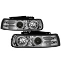 Chevy Silverado 1500/2500 99-02 / Suburban 1500/2500 00-06 / Tahoe 00-06 Strålkastare Projektor - LED Halo Krom Spyder Auto