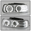 Chevy Silverado 1500/2500 99-02 / Suburban 1500/2500 00-06 / Tahoe 00-06 Strålkastare Projektor - LED Halo Krom Spyder Auto