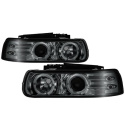 Chevy Silverado 1500/2500 99-02 / Suburban 1500/2500 00-06 / Tahoe 00-06 Strålkastare Projektor - LED Halo Röktonade Spyder Auto