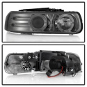 Chevy Silverado 1500/2500 99-02 / Suburban 1500/2500 00-06 / Tahoe 00-06 Strålkastare Projektor - LED Halo Röktonade Spyder Auto