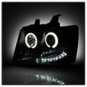 Suburban 1500/2500 07-14 / Tahoe 07-14 / Avalanche 07-14 Strålkastare Projektor LED (Utbytbara LEDs) – Svarta Spyder Auto