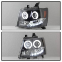 Suburban 1500/2500 07-14 / Tahoe 07-14 / Avalanche 07-14 Strålkastare Projektor LED (Utbytbara LEDs) – Svarta Spyder Auto