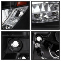Suburban 1500/2500 07-14 / Tahoe 07-14 / Avalanche 07-14 Strålkastare Projektor - LED Halo Svarta Spyder Auto