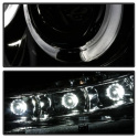 Suburban 1500/2500 07-14 / Tahoe 07-14 / Avalanche 07-14 Strålkastare Projektor - LED Halo Röktonade Spyder Auto
