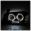 Dodge Charger 06-10 Strålkastare (Ej Kompatibel Med Xenon/HID Modeller) - LED Halo Svarta Spyder Auto