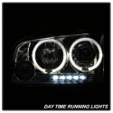 Dodge Charger 06-10 Strålkastare (Ej Kompatibel Med Xenon/HID Modeller) - LED Halo Krom Spyder Auto