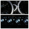 Dodge Charger 06-10 Strålkastare (Ej Kompatibel Med Xenon/HID Modeller) - LED Halo Röktonade Spyder Auto