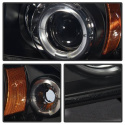 Dodge Dakota 97-04 / Durango 98-03 1PC Strålkastare Projektor - LED Halo Svarta Spyder Auto