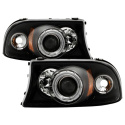 Dodge Dakota 97-04 / Durango 98-03 1PC Strålkastare Projektor LED (Utbytbara LEDs) – Svarta Spyder Auto
