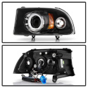 Dodge Dakota 97-04 / Durango 98-03 1PC Strålkastare Projektor LED (Utbytbara LEDs) – Svarta Spyder Auto