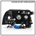 Dodge Dakota 97-04 / Durango 98-03 1PC Strålkastare Projektor LED (Utbytbara LEDs) – Svarta Spyder Auto