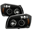 Dodge Magnum 05-07 Strålkastare Projektor LED (Utbytbara LEDs) - Svarta Spyder Auto