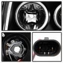 Dodge Magnum 05-07 Strålkastare Projektor LED (Utbytbara LEDs) - Svarta Spyder Auto