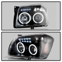 Dodge Magnum 05-07 Strålkastare Projektor LED (Utbytbara LEDs) - Svarta Spyder Auto