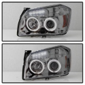 Dodge Magnum 05-07 Strålkastare Projektor - LED Halo Röktonade Spyder Auto