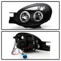 Dodge Neon 03-05 Strålkastare Projektor - LED Halo Svarta Spyder Auto
