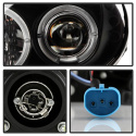 Dodge Neon 03-05 Strålkastare Projektor - LED Halo Svarta Spyder Auto