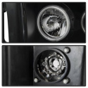 Ram 1500-3500 02-05 Strålkastare Projektor LED (Utbytbara LEDs) - Svarta Spyder Auto