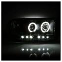 Ram 1500-3500 02-05 Strålkastare Projektor LED (Utbytbara LEDs) - Svarta Spyder Auto