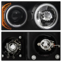 Ram 1500-3500 02-05 Strålkastare Projektor - LED Halo Svarta Spyder Auto