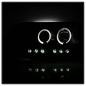 Ram 1500-3500 02-05 Strålkastare Projektor - LED Halo Svarta Röktonade Spyder Auto
