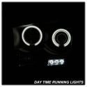 Ram 1500-3500 06-09 Strålkastare Projektor LED (Utbytbara LEDs) - Svarta Röktonade Spyder Auto