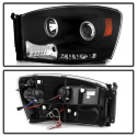 Ram 1500-3500 06-09 Strålkastare Projektor - LED Halo Svarta Spyder Auto