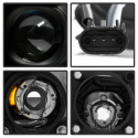 Ram 1500-3500 06-09 Strålkastare Projektor V2 - LED Bar DRL - Svarta Spyder Auto