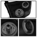 Ram 1500-3500 09-18 Strålkastare (Ej Kompatible Med Factory Projektor och LED DRL) LED (Ej Utbytbara LEDs) - Svarta Röktonade Spyder Auto