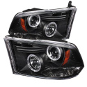 Ram 1500-3500 09-18 Strålkastare (Ej Kompatibel Med Factory Projektor och LED DRL) - LED Halo - LED (Ej Utbytbara LEDs) - Svarta Spyder Auto