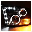 Ram 1500-3500 09-18 Strålkastare (Ej Kompatibel Med Factory Projektor och LED DRL) - LED Halo - LED (Ej Utbytbara LEDs) - Svarta Spyder Auto
