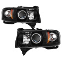Ram 1500-3500 94-02 Strålkastare Projektor LED (Utbytbara LEDs) - Svarta Spyder Auto