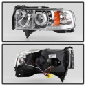 Ram 1500-3500 94-02 Strålkastare Projektor - LED Halo Krom Spyder Auto