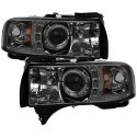 Ram 1500-3500 94-02 Strålkastare Projektor - LED Halo Röktonade Spyder Auto