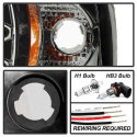 Ram 1500-3500 94-02 Strålkastare Projektor - LED Halo Röktonade Spyder Auto
